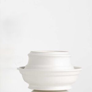 New! Crate&Barrel White Ceramic The Side Dish Set